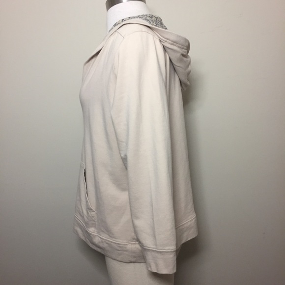 Petite Sophisticate Hoodie Sweatshirt; Low-Neckline; Size Large - Picture 3 of 8